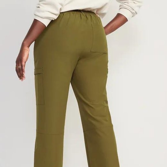 Old Navy High-Waisted  StretchTech Water-Repellent Straight Cargo Pants New - Picture 9 of 13